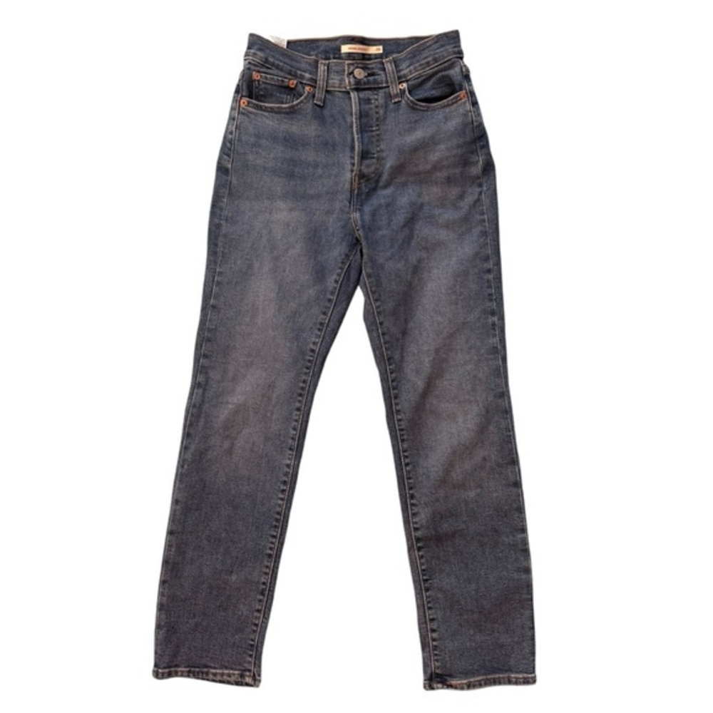 Levi's Wedgie Straight Button Fly Jeans - Denim Blue Size 26
